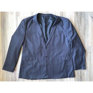 MARCHATTI Men's Charcoal Grey Jacket Size 52L 46W Club Style 2 Button EUC